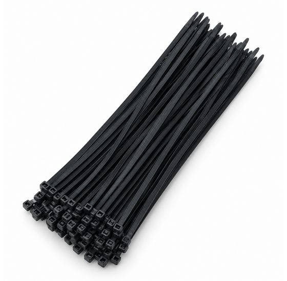 Tyraps zwart 302 x 4,8 mm voor tuinmatten – 100 stuks