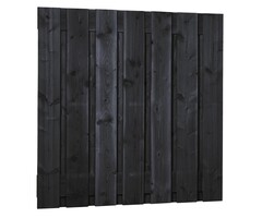 Douglas Schutting 15-planks Geschaafd Zwart 180x180 cm