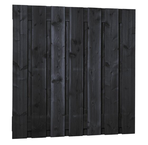 Douglas Schutting 15-planks – Geschaafd – Zwart – 180x180 cm