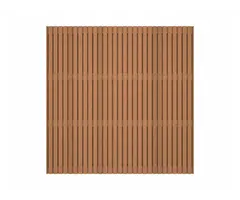 Thermisch behandeld ayous Lattenscherm Dubbelzijdig 180x180 cm