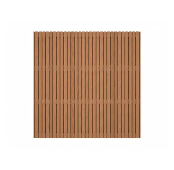 Thermisch behandeld ayous Lattenscherm – Dubbelzijdig – 180x180 cm