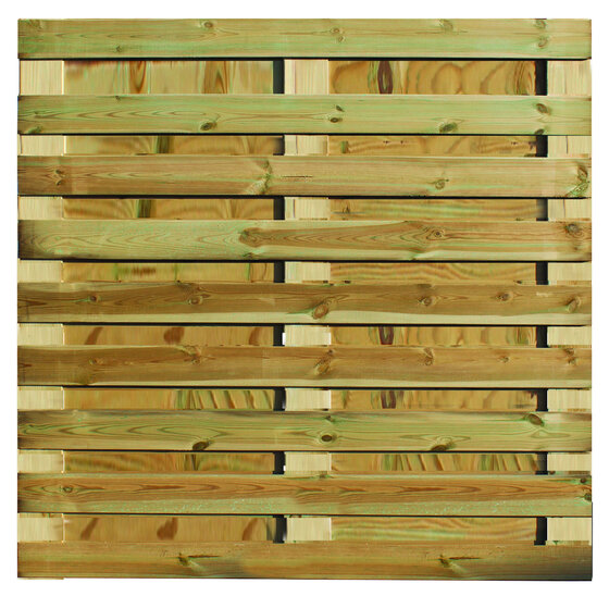 Tuinscherm Vital – Geschaafd Grenen – 180x180 cm