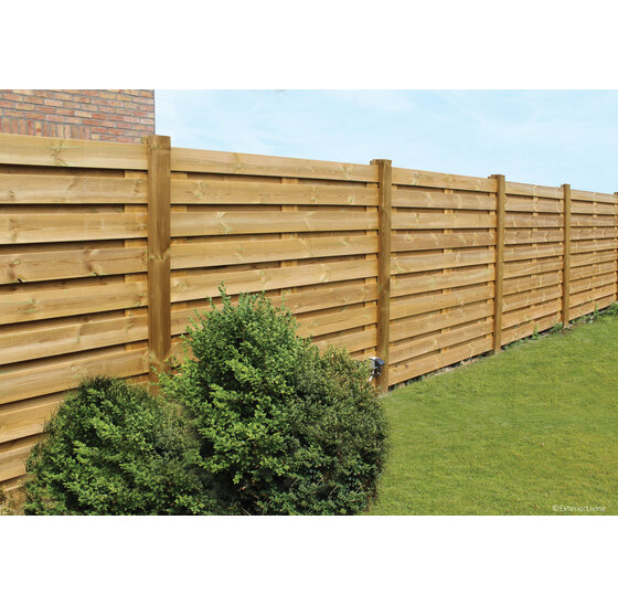 Tuinscherm Vital – Geschaafd Grenen – 180x180 cm