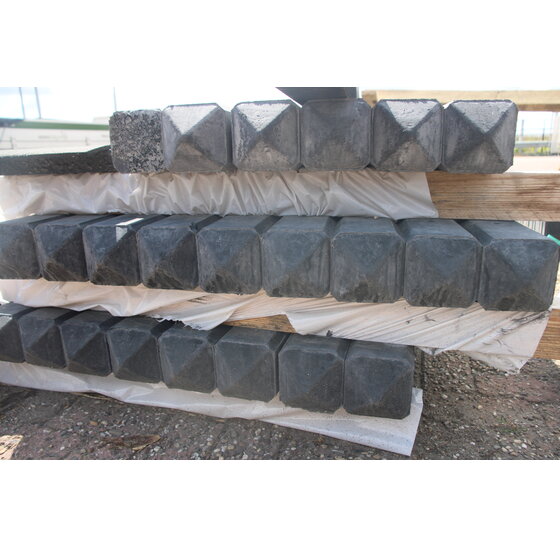 Betonpaal antraciet 10x10 cm – 280 cm | Diverse uitvoeringen