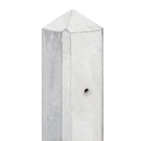 Betonpaal grijs 10x10 cm | Eindpaal, hoekpaal of T-paal