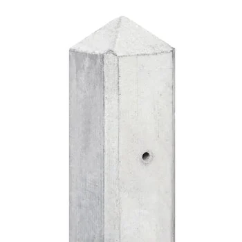 Betonpaal grijs 10x10 cm | Eindpaal, hoekpaal of T-paal