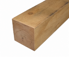 Eiken Paal Bezaagd 10x10x150 cm