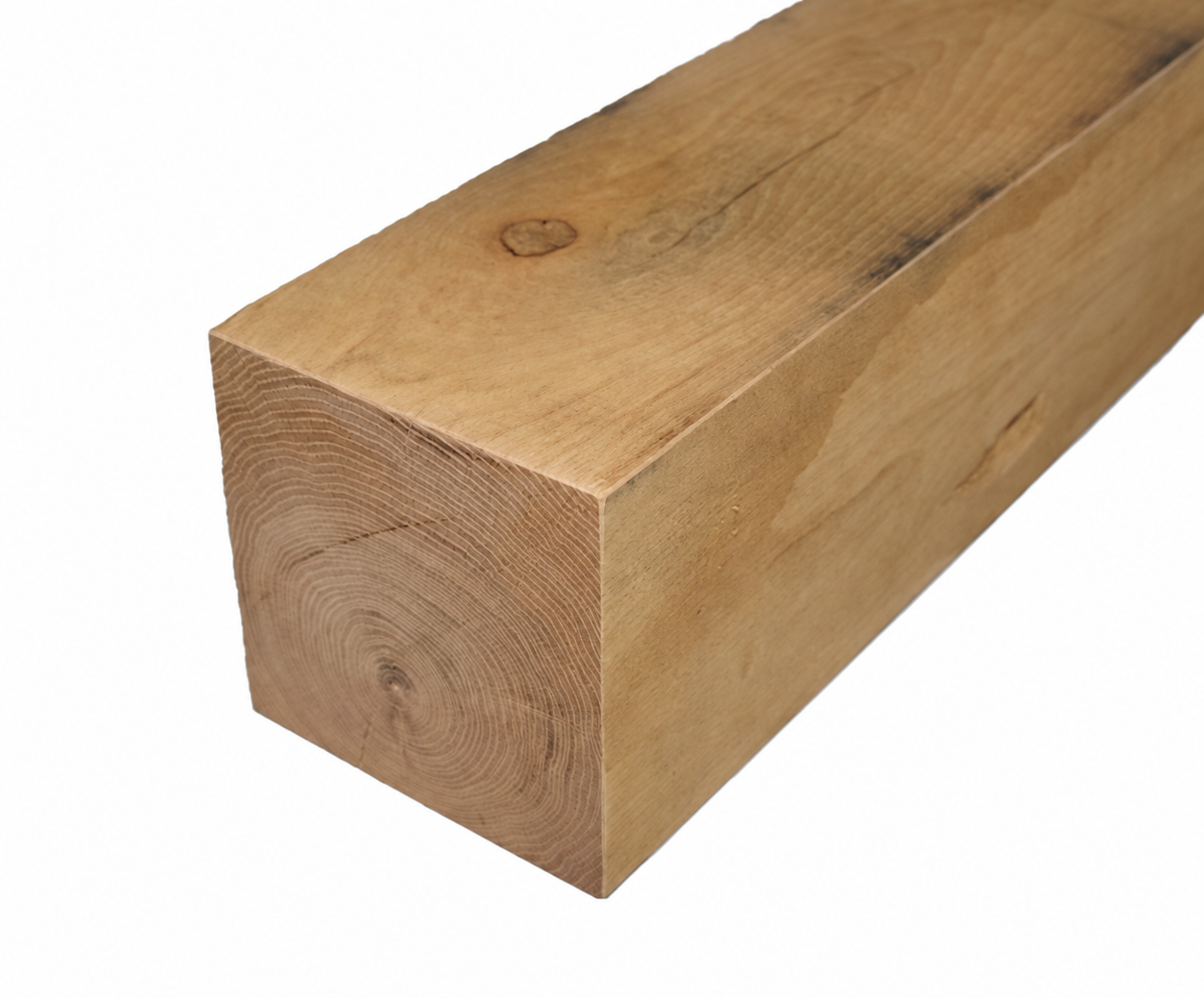 Eiken Paal Bezaagd 10x10x150 cm