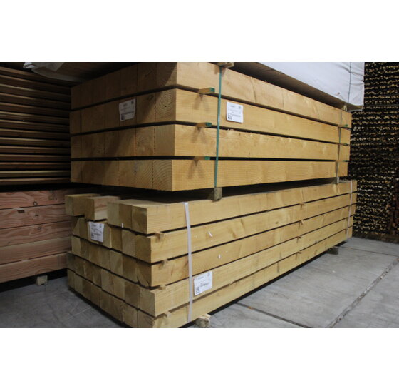 Eiken paal bezaagd 15x15x300 cm