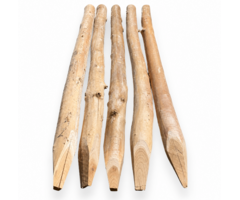 Hazelaarpalen Gepunt Ø 6-8 cm – 120/160/180 cm
