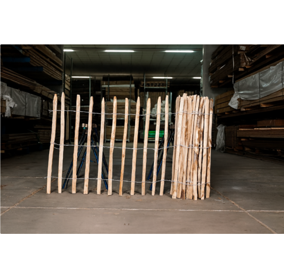 Kastanje schapenhek 90 × 500 cm – latafstand 8–10 cm