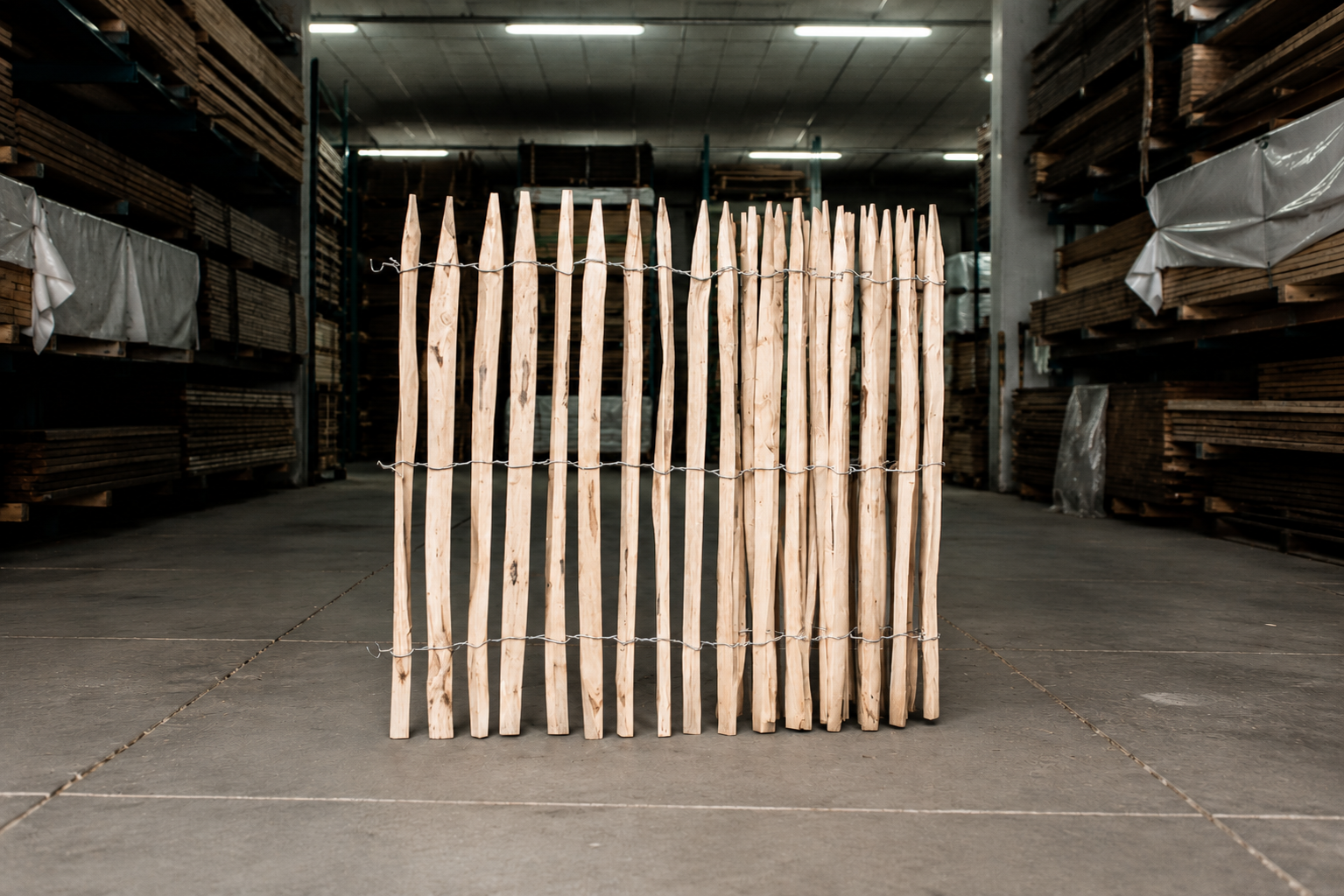 Kastanje schapenhek 100 × 500 cm – latafstand 2 cm