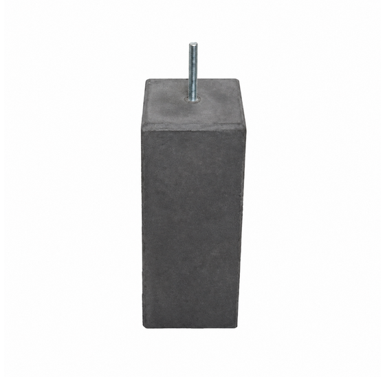 Betonpoer Antraciet 190x190x580 mm Draadeind M16