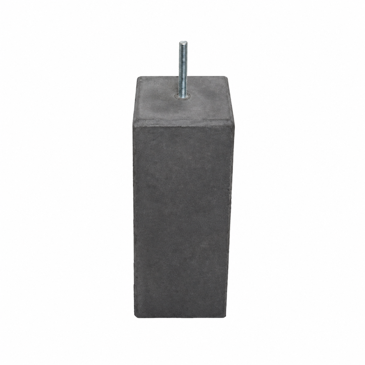 Betonpoer Antraciet 190x190x580 mm Draadeind M16