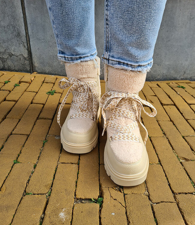 Winterboots Teddy Beige