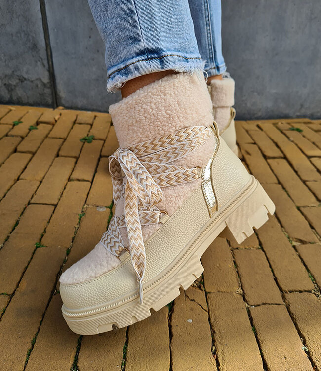 Winterboots Teddy Beige