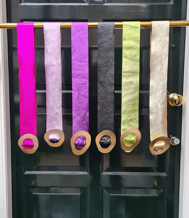 Riemen Brede Band Goud Gesp Shimmer