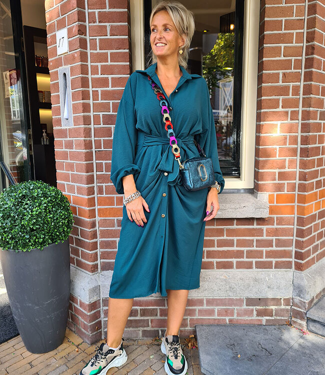 Look-a-Like MJ Tas Shimmer Petrol