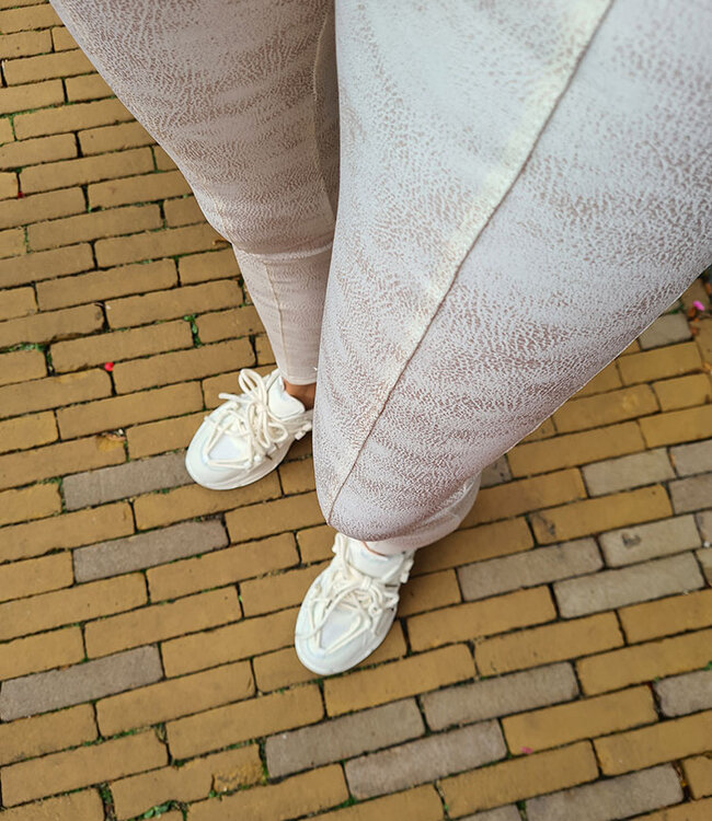 Lederlook Legging Soft Crème