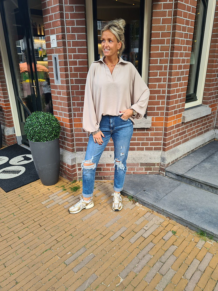ballonmouw blouse