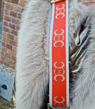 Tassenband Look a Like Oranje/Goud