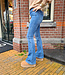 Flared Jeans Hello Miss Mid Blue 6156-2