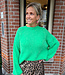 Luxe Knit Trui Lange Mouw Groen