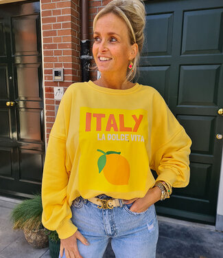 Oversized Sweater Geel Italy