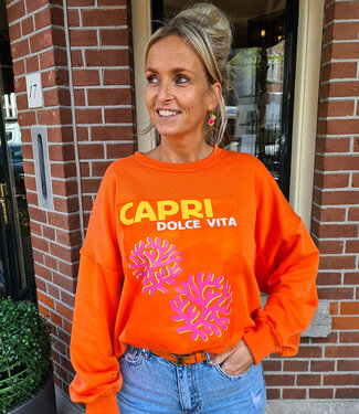 Oversized Sweater Oranje Capri