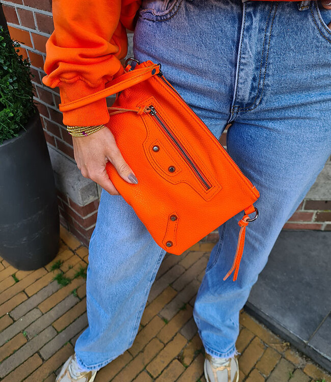 Clutch Studs/Franje Tas Oranje