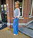 Gehaakte Top Blauw/Beige