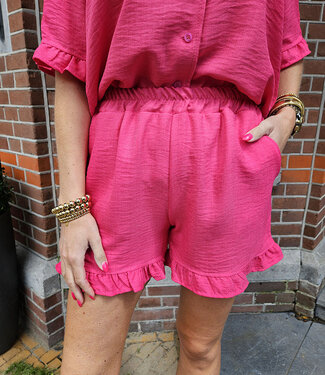 Short ruffle Koraal