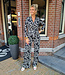 Traveller Jumpsuit Print Zwart/Wit