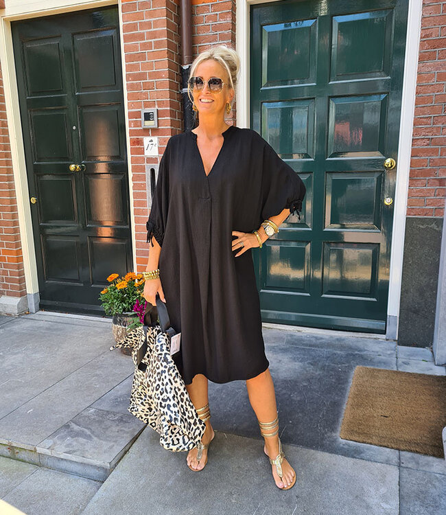 Big Shopper 2delig XXL Leo Shimmer Zwart/Crème