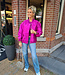 Azzurro Luxe Bomber Donker Magenta