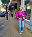 Azzurro Luxe Bomber Donker Magenta