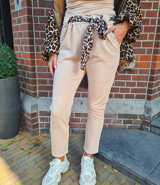 Comfy Broek Crème/Nude leo Centuur