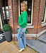 Azzurro Super Soft Knit Trui Groen