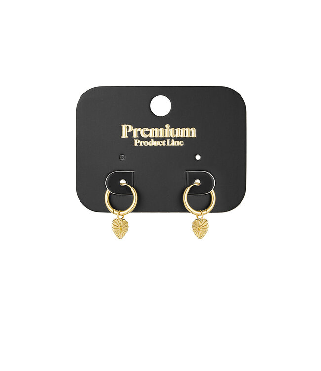 Oorbellen Bedel Hartje Goud