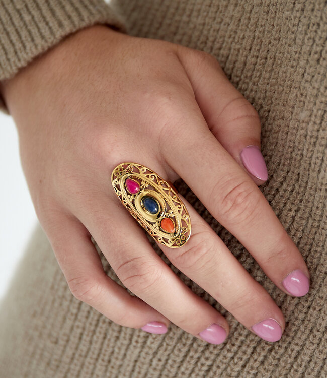 Ring Boho Bliss Stenen Goud