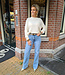 Super Soft Knit Top Lange Mouw Crème