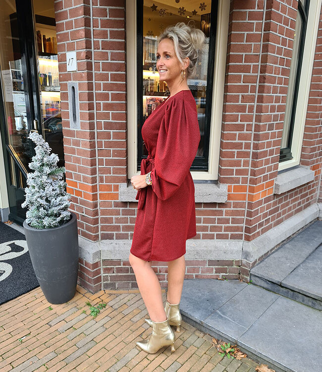 Shimmer Dress Rood