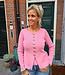 Vest Gouden Knopen Uitlopend Roze