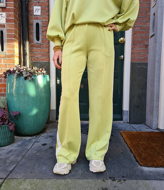 Azzurro Jogger met Bies Lime Groen