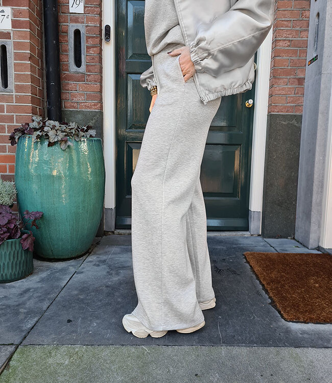 Azzurro Comfy Soft Broek Grijs