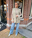 Gilet met Split Achterkant Olive Groen
