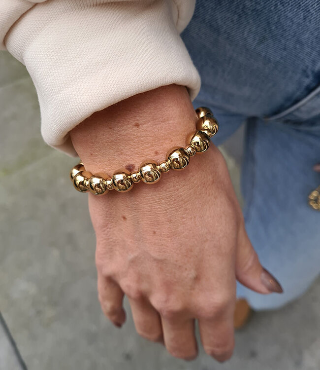Kralenarmband Gold Klein/Groot