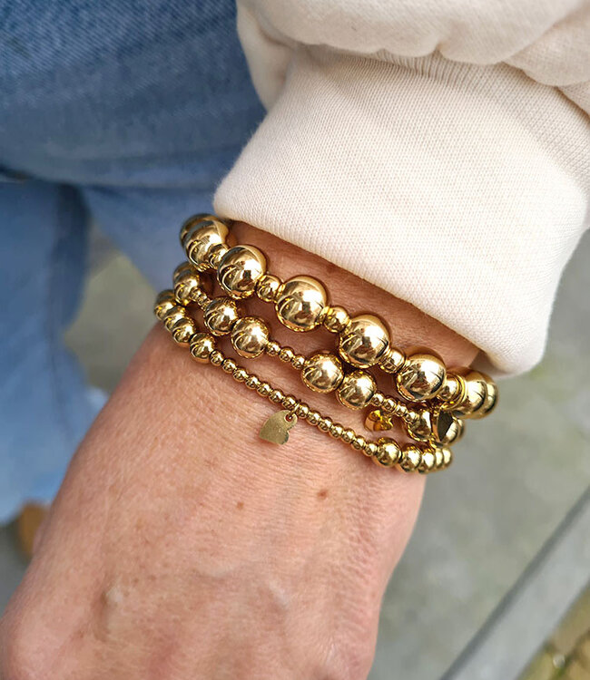 Kralenarmband Gold Klein/Groot