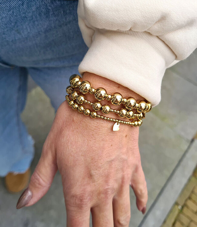 Kralenarmband Gold Klein/Groot