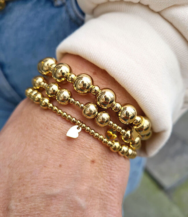 Kralenarmband Gold Klein/Groot